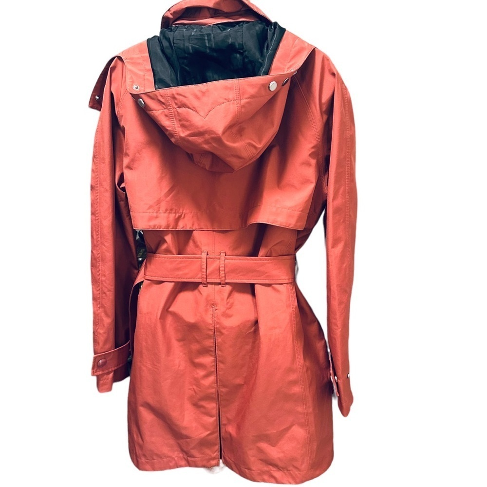 Hunter Original Hooded Trench Coat Mid Length Jacket Women’s Size Medium - Picture 4 of 14